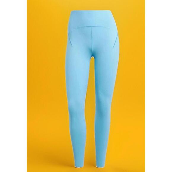 $100 Adidas All Me Luxe 7/8 Length High-Rise Leggings Blue Women’s IR7925 XL - Picture 2 of 8